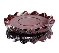 GALPADA Socle en Bois Massif Structure Stable Base Robuste Forme pour Brûleur de Parfum et Vase pour Décoration Maison ou Bureau