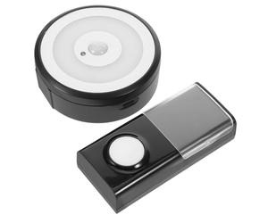 GALPADA Sonnette sans Fil Intelligente USB Maison Alimentation USB, Design Élégant en Plastique Noir, Étanche Ip55, pour Usage Intérieur et Connecté