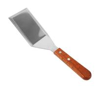 GALPADA Spatule à Frire Grosse en Acier Inoxydable en Bois, Outil Polyvalent pour Précise et Anti-brûlure Cuisine et Barbecue