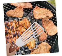 GALPADA Spatule Poisson Inox avec Manche Ustensile Cuisine Antiadhésif Bord Arrondi pour Crêpes Œufs et Poisson Spatule Large et Solide pour Cuisson Polyvalente