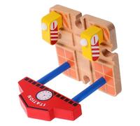 GALPADA Station de Train Bois pour Garçon Fille Éducatif Compact et Portable Plateforme de Gare Décorative pour Jeu de Simulation et Développement des Compétences