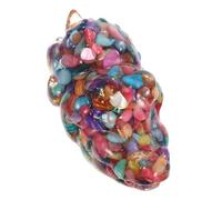 GALPADA Statue Crocodile Cristal Artisanal avec Fragments Incrustés Sculpture Décorative Symbolique Élégante pour Bureau et Maison Figurine Collection Petite et Raffinée