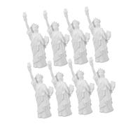 GALPADA Statues Souvenirs Ville 1:12, Lot De 8 Petites Statues De Coiffe à Monter Soi-même, Figurines Miniatures en Kit DIY, Décorations pour Collectionneurs Et Vitrines
