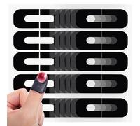GALPADA Stickers Gel pour Ongles Noirs en Silicone de U, Taille, Facile à Utiliser, Lot de 100 Feuilles de Protecteurs pour Vernis à Ongles