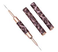 GALPADA Stylo Pinceau Liner pour Nail Art Double Embout Petit Format Motif Léopard pour Manucure Professionnelle et Dessin D’ongles Précis