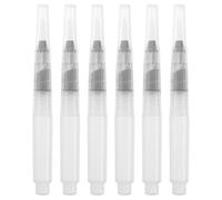GALPADA Stylos à Eau pour Aquarelle Rechargeables, Lot de 6 Set de Set de Pinceaux à Eau Portables en Plastique, Crayons Aquarelle Hydrosolubles pour Croquis et Scénarios Artistiques