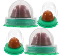 GALPADA Sucettes à l'herbe à Chat Couverture Transparente 4pcs Favorisent la Digestion et Améliorent Langue pour Chatons et Chats