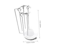 GALPADA Support à Brochettes Barbecue Acier Inoxydable avec Plateau Égouttage Rack Suspendu Portable pour Vertical Accessoire Cuisine Inox pour Pique Brochette et Grillades Extérieur