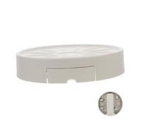 GALPADA Support à roulettes pour Plantes D'intérieur avec Bac à Eau Amovible, Plateau Rond 22,5 Cm Beige, Mini-Chariot Décoratif à Fleurs pour Protection Racines et Gestion Drainage