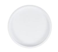 GALPADA Support à roulettes Rond Renforcé pour Pots de Fleurs 32 Cm Blanc, Plateau Mobile Épais Roues Silencieuses pour Jardin Intérieur et Extérieur, Chariot de Déménagement de Plantes