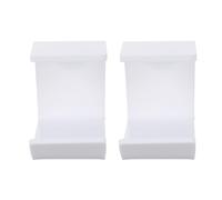 GALPADA Support Casque Audio en Acrylique Blanc 2 Pcs, Crochet sous Bureau sans Perçage, pour Accessoires Électroniques de Bureau et Gaming