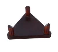 GALPADA Support de Balles pour Bureau Rack Triangulaire Antidérapant pour Basketball Football Volley Ball Support Dexposition Polyvalent pour Souvenirs et Cristaux