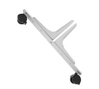 GALPADA Support de Base de Séparateur à roulettes pour Panneau de Confidentialité Pieds Amovibles Argentés pour Bureau et Espace de Travail Mobile