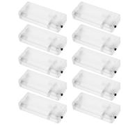 GALPADA Support de Batterie Pratique pour Guirlandes Lumineuses, Boîtier en Abs Transparent, Compact et Portable, Lot de 10 Pièces pour Fêtes en Extérieur