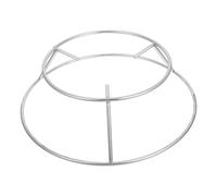 GALPADA Support de Chaudière Angle Acier Inoxydable pour Camping Extérieur Support Rond pour Casseroles et Woks avec Répartition Uniforme Chaleur pour Feux de Camp et Cuisine Plein Air