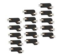 GALPADA Support de Circuit Imprimé Noir Professionnel et Pratique pour Clavier Mécanique Compatible pour Remplacement à Chaud 20 Pcs en Abs Deux Pinces