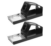 GALPADA Support de Fer à Souder Électrique en Métal Robuste 2 Pièces avec 8 Trous, Porte-stylo Multifonction, Compact et Stable pour Pyrogravure et Travaux Manuels, Accessoire Portable