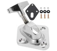 GALPADA Support de Jambe de Tom Tambour en Fer Argenté Plaqué, Usage Professionnel, Bien Poli, Diamètre Trou à Trou 40mm, Accessoires de Batterie pour Amis et Famille