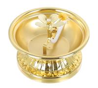 GALPADA Support de Lampe à Huile en Alliage Vintage pour Bougies à Ghee, Design Charmant et Fonction Relaxante, pour Maison et Bureau Bouddhiste