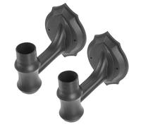 GALPADA Support de Lampe Solaire en Plastique 2pcs pour Applique Murale, Robuste et Gain de Place, pour Jardin ou Couloir Extérieur