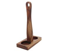 GALPADA Support de Moulin à Sel et Poivre Bois avec Poignée Ergonomique Plateau Antidérapant Compatible avec Divers Moulins à Épices Accessoire Cuisine Pratique et Élégant