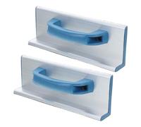 GALPADA Support de Papier de Verre Auto-adhésif pour Angles Muraux, 2 Pièces, Poignée Ergonomique en Plastique, Alliage D'aluminium Léger, Outil de Ponçage Manuel pour Couleur Aléatoire