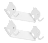 GALPADA Support de Rangement Murale Flottante 2 Pièces Motif Éléphant sans Percer pour Décoration Chambre et Salle de Bain