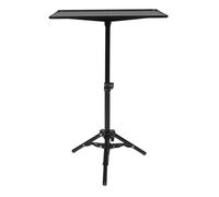 GALPADA Support de Sol pour Bureaux et Espaces Hauteur Réglable de 32 à 60 Cm en Alliage Noir, Conception Polyvalente et Construction Robuste pour Ordinateur Portable et Projecteur