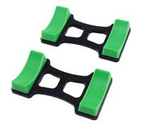 GALPADA Support D'haltères Présentoir à Haltères Vert en Abs, Support Pompes, Protège le Sol, pour Haltères Courts, Usage Maison et Salle de Sport