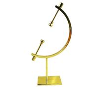 GALPADA Support Métallique Doré Réglable pour Globe en Cristal Présentoir Décoratif de Bureau Élégant Ornement D’Intérieur Délicat Support Artisanal pour Boule Décorative Petit Modèle