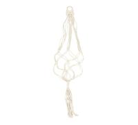 GALPADA Support Mural Design Simple et Élégant Corde en Coton et Lin en Macramé Blanc Suspendre de Pots pour Ukulélé et Plantes pour Décoration Intérieure