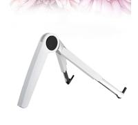 GALPADA Support Pliable pour Ordinateur Portable Triangle Réglable | Refroidissement Stable, Triple Angle, Format Compact, pour Tablette et Usage au Bureau, Blanc