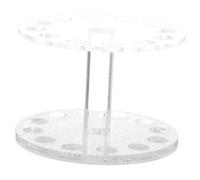 GALPADA Support Pour Brosse à Ongles Et Porte-stylo Nail Art Rond Argenté Pratique Portable Pour Manucure Et Décoration D'ongles Gel