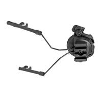 GALPADA Support Rotatif pour Casque Rail Rapide de 19-21mm en Alliage et Nylon, Accessoire Noir pour Casque et Écouteurs de Paintball, pour Sport en Plein Air