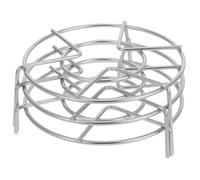 GALPADA Support Vapeur en Acier Inoxydable 3 Pièces Diamètre 16 Cm Trépied 3 Hauteurs Plateau Vapeur Multi-usage pour Autocuiseur Électrique Cuisson Œufs et Wok Ustensile la Cuisine