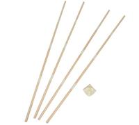 GALPADA Supports en Bois Massif pour Cabane de Jeu Garçon et Filles, Tiges Rondes Naturelles, Accessoires Triangulaires de Renfort, Poteaux de Réparation Tente, Structure Stable pour Jeux