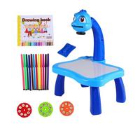 GALPADA Table de Dessin Projection Éducative pour Garçon Fille Ardoise Plastique Créative Apprentissage Ludique et Coordination Fine