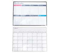 GALPADA Tableau Blanc Magnétique Effaçable à Sec pour Planning Semaine et Mois, Planificateur D'horaire en Pet, Facile à Coller, pour Réfrigérateur et Bureau