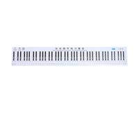 GALPADA Tableau de Notes du Clavier de Piano Blanc en Pvc pour Entraînement, Simulation des Doigts Espacement Raisonnable des Touches, pour Pratique et Enseignement