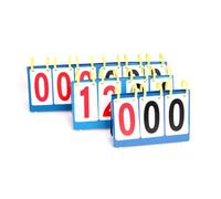 GALPADA Tableau de Score Portable à 4 Chiffres en PVC Flipper Lisse et Clair pour Compétitions de Volleyball et Tennis