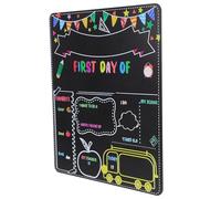GALPADA Tableau Noir Double Face Tableau Effaçable Sections Premier et Dernier Jour pour Rentrée Scolaire en Bois Outil Polyvalent pour Garçon et Filles et Parents