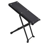 GALPADA Tabouret de Guitare Pliable en Bois et Fer Noir Design Ergonomique pour Guitaristes, Repose-pieds Classique Support Confortable pour Guitares Acoustiques