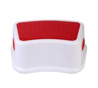 GALPADA Tabouret Multifonction en Plastique Rouge, Marchepied Stable et Léger pour Tout-Petits, Repose-Pieds Portable pour Usage en Salle de Bain et Chambre