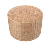 GALPADA Tabouret Tressé pour Petit Garçon et Filles en Herbe Marron, Léger et Facile à Déplacer, pour Jardin et Usage Extérieur, Design Adorable pour Garçon et Filles