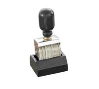 GALPADA Tampon Dateur DIY Bouton Noir Tampon Vintage pour Scrapbooking et Fournitures de Bureau Facile à Utiliser et Ajustable pour Bricolage et Journaux