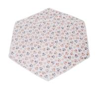 GALPADA Tapis de Propreté Lavable en Polaire Corail Hexagonal pour Chiens, Tapis Absorbant Réutilisable Motif Empreinte de Patte, Conçu pour Parc à Chiens et Espaces Intérieurs
