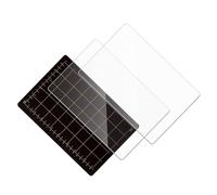 GALPADA Tapis Magnétique pour Matrices 3pcs en Acrylique Souple avec Grille Format Carte, Accessoires pour Machines de Découpe, pour Petits Espaces de Loisirs Créatifs
