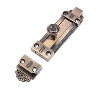 GALPADA Targette Porte Coulissante Vintage Zingué Loquet de Sécurité Robuste pour Porte Intérieure et Extérieure Verrou Ergonomique Facile à Installer Protection Ouverture Non Autorisée