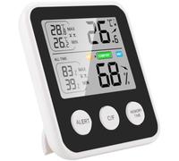 GALPADA Thermohygromètre Numérique D'intérieur pour Chambre D'garçon et Filles Écran Lcd, Faible Consommation D'énergie, Facile à Utiliser, pour Lieux Publics et Usines Plusieurs styles