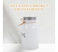 GALPADA Tirelire Verre pour Adultes Pot de Rangement Sécurisé et Anti-Chute Boîte Économie Multifonction pour Maison et Bureau